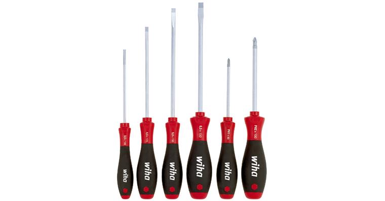 Screwdriver set 6 pcs SoftFinish handle, Phillips PH1-3/PZ1-3