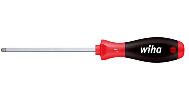 Ball head screwdriver SoftFinish handle hexagon blade AF 6x125 mm