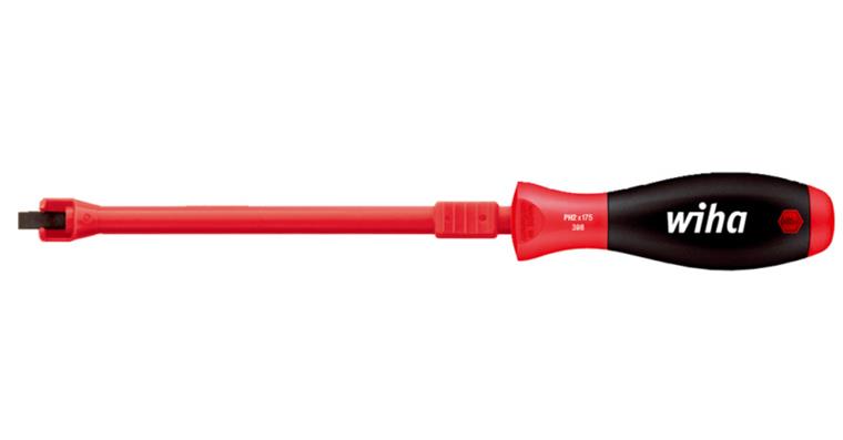 Retaining screwdriver slotted 4.0x8.0 mm SoftFinish handle blade length 125 mm