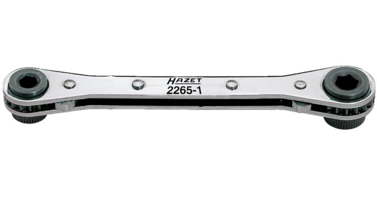 Bit reversible ratchet 1/4+5/16 inch flat shape chrome-plated R/L magnet