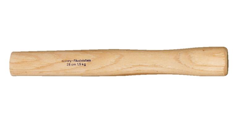 Hickorystiel geschweift Länge 260 mm für Fäustel 1-1,25 kg