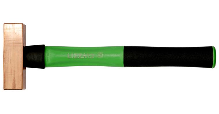 Copper hammer with 3-component handle length 300 mm 500 g
