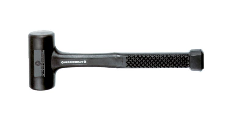 Recoil-free soft-face hammer, plastic handle dia. 45 mm