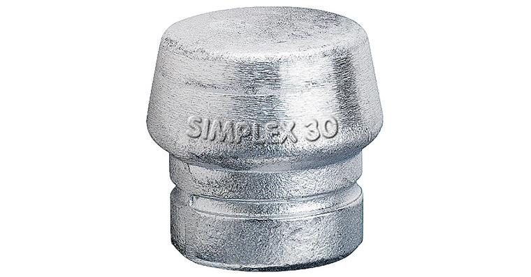 Impact insert for Simplex soft-face hammer, soft metal silver dia. 50 mm