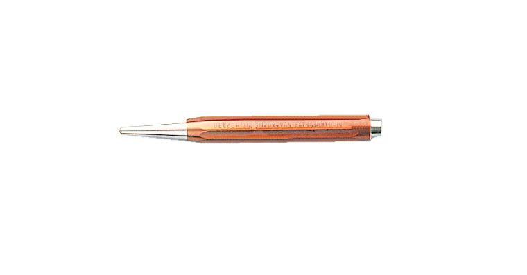 Octagonal ctr. punch DIN 7250 plast. guard vanad.-extra steel, tip dia. 3x100 mm