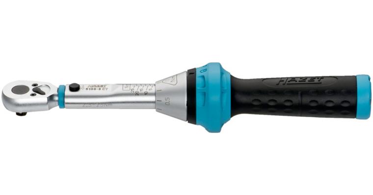 Torque wrench 1/4 inch 2.5-25 Nm tolerance 3 % type 5108-3CT