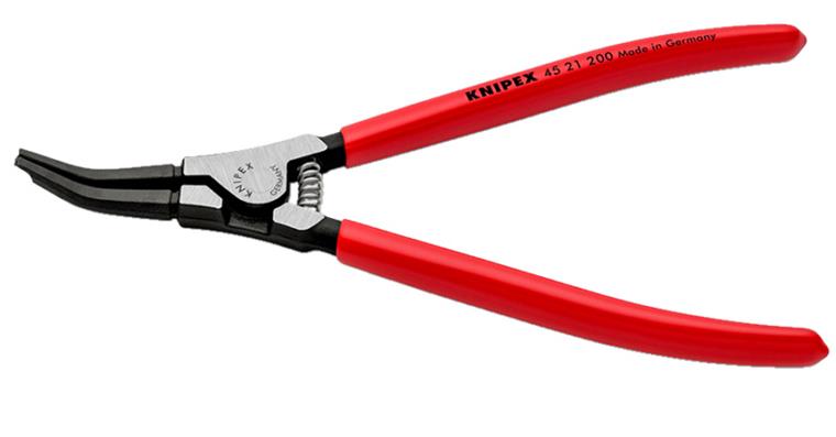 Montagezange 30° abgewinkelt 220 mm für Sprengringe