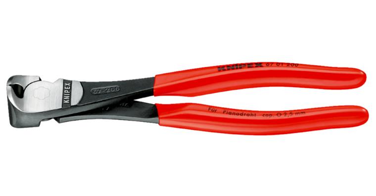KNIPEX heavy-duty end cutting nippers 160 mm with plastic handle