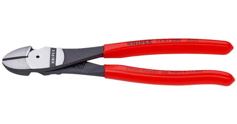 KNIPEX heavy-duty side cutters 250 mm polished head with plastic handle
