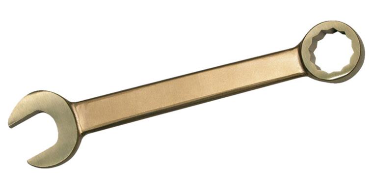Spark-free bi-hexagon combination wrench special bronze alloy AF 22 x 22 mm