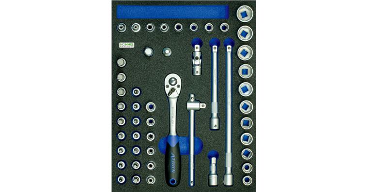 1059622301 OPT-I-STORE Einlage 260x345x30mm für 3/8 Zoll Steckschlüssel-Satz Nr. 59622 101