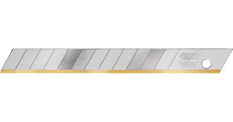 Blades for univ. knife TIN W=9 mm pack=10 pieces