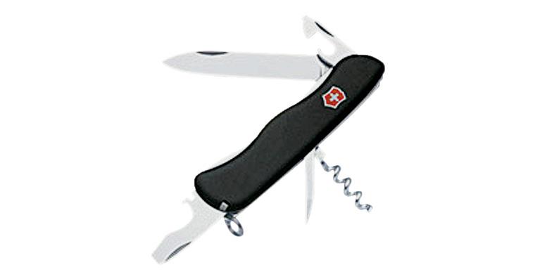 1062055102 Picknicker pocket knife 11 pieces black with can opener, screwdriver and more