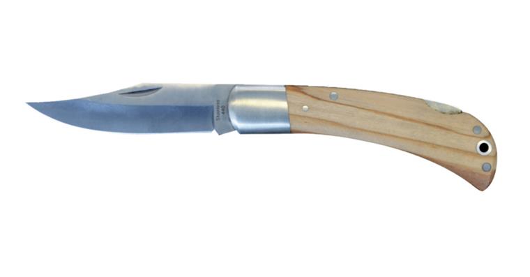 1062056101 Taschenmesser Olivio Griff echtes Olivenholz Klingenlänge 90 mm, rostfrei