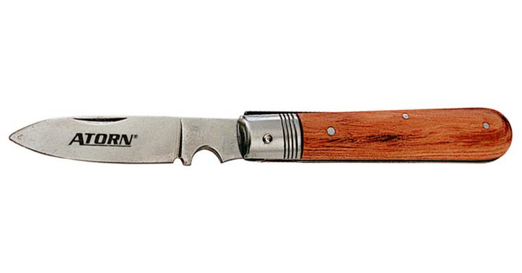 ATORN cable knife with folding blade, wire scraper