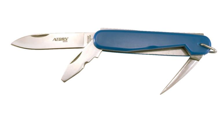 ATORN Kabelmesser mit klappbarer Klinge , Vorreisser und Schraubendreher