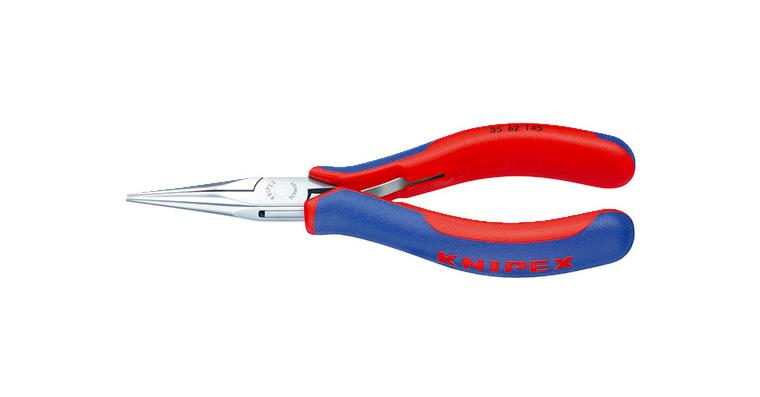 Electronics gripping pliers straight jaws, length 145 mm