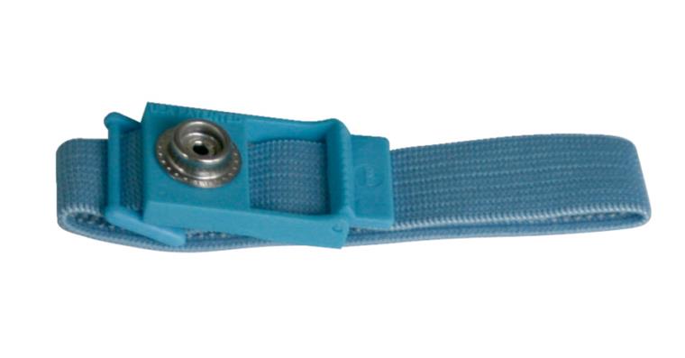 ESD-Textil-Handgelenkband einstellbar auf jede Handgelenkgröße blau
