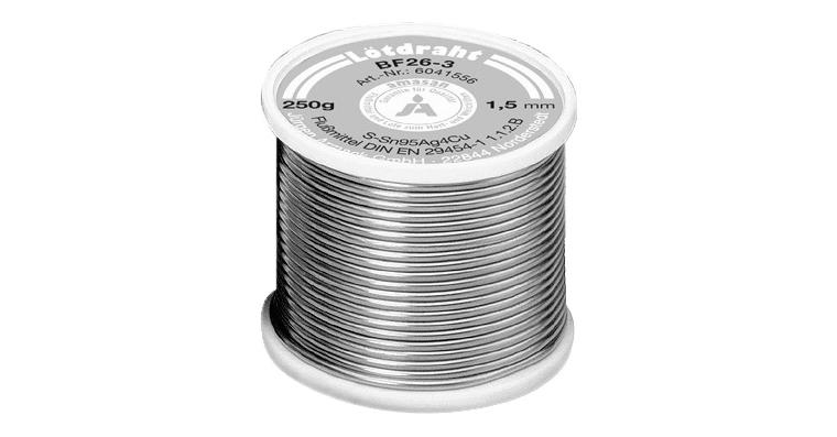 Lötdraht (bleifrei) Ø 1,50 mm, 250g, Flußmittelanteil 2,5%, Standard