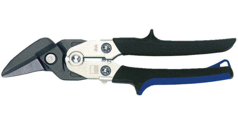 Straight-cut shears with lever transmission stainless steel right 260 mm