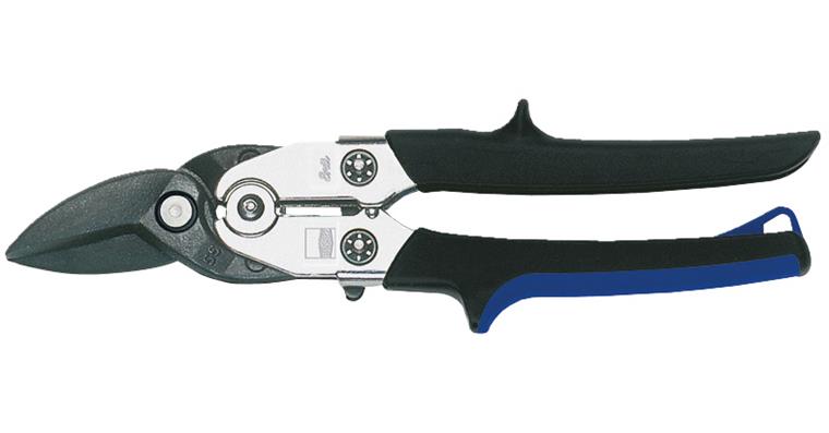 Shape-cutting shears with lever transmission, stainless steel, right, 260 mm