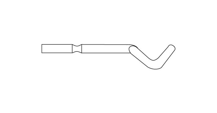 Replacement blade E shank dia. 3.2 mm E300 HSS internal and external deburring