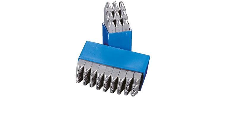 Letter punch set A–Z Special class DIN 7353/1451 narrow font height 2mm