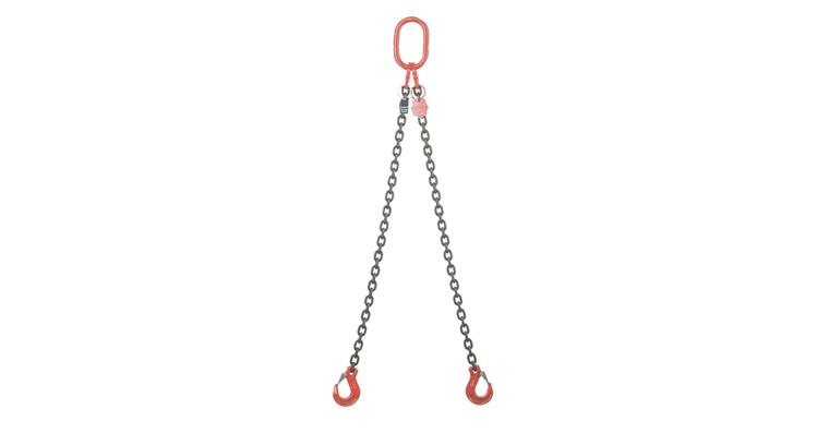 Attachment chain EN 818 prEN 1677, max. 3550kg, double-str. dia. 8mm, length 2m