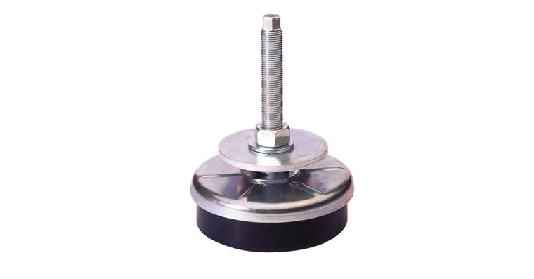 Maschinenschuh Ø 120 mm Nivellierausgleich 18 mm Belastung/Schuh max. 1000 kg