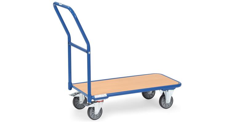 Magazine handle trolley steel tube load. surf. 850x450 mm load 250 kg RAL 5007