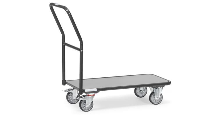 Magazine handle trolley steel tube load. surf. 850x450 mm load 250 kg RAL 7016