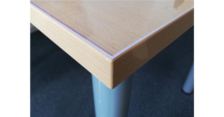 Weich-PVC-Auflage 1000x750x3 mm glasklar-transparent