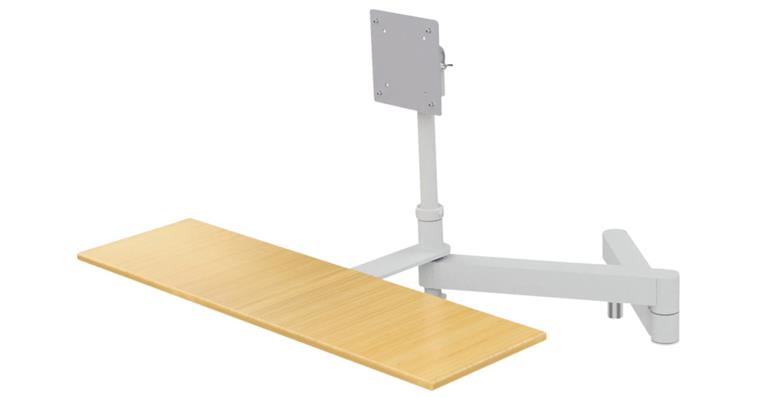 LIZZARD Schwenkarm mit Monitorhalterung und Tastaturauflage BxTxH 700x355x322 mm