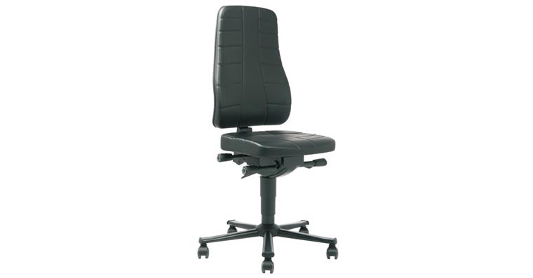 1082436301 Work swivel chair All-In-One w/ castors seat hght 450-600mm syn.leather cushion