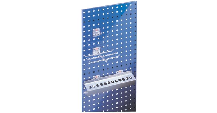 RasterPlan Lochplatte Stahlblech 1,25 mm RAL 5010 enzianblau BxH 500x450 mm