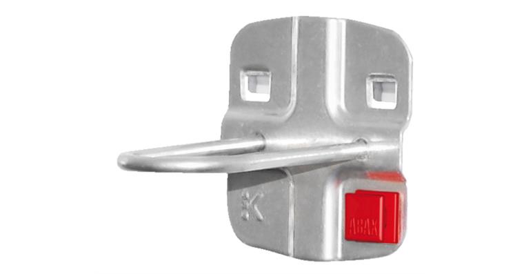 Round holder length x width 60 x 25 mm aluminium-coloured