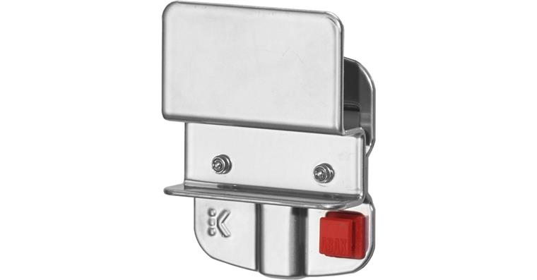 Easy-view storage bin holder LxH 525x38mm f. 5 bins f. bin sz. 7+8 alu-coloured