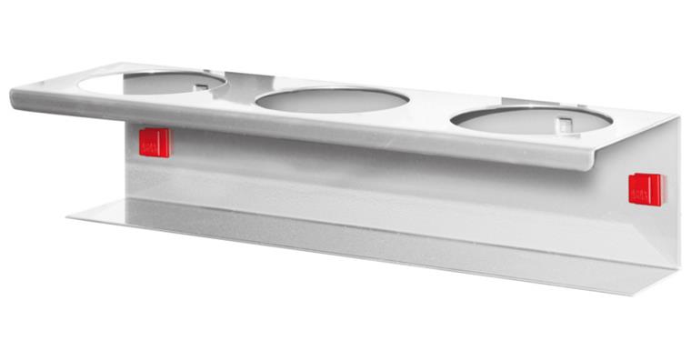 1082481156 Dosenhalter 3-fach Breite x Ø 300 x 70 mm alufarben