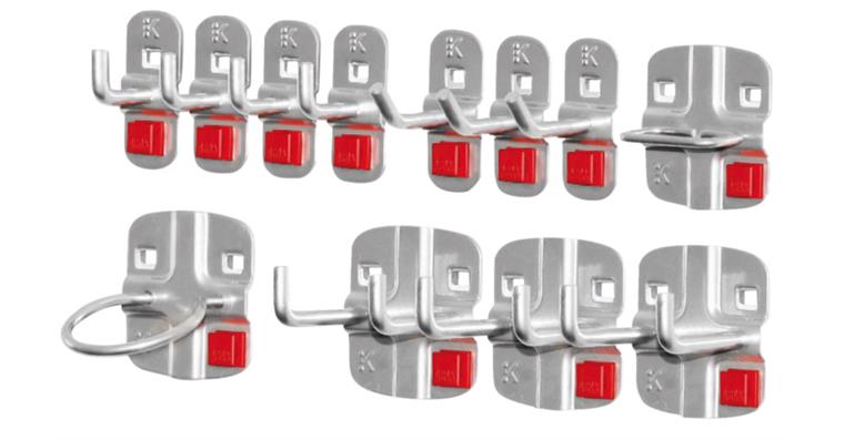 Tool holder assortment ABAX® 12 pcs aluminium-coloured
