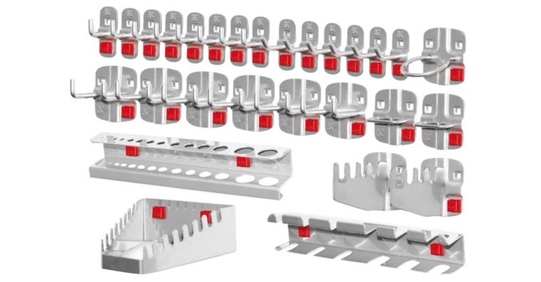 Tool holder assortment ABAX® 28 pcs aluminium-coloured
