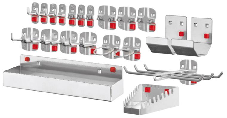 Werkzeughalter-Sortiment ABAX® 21-teilig anthrazit