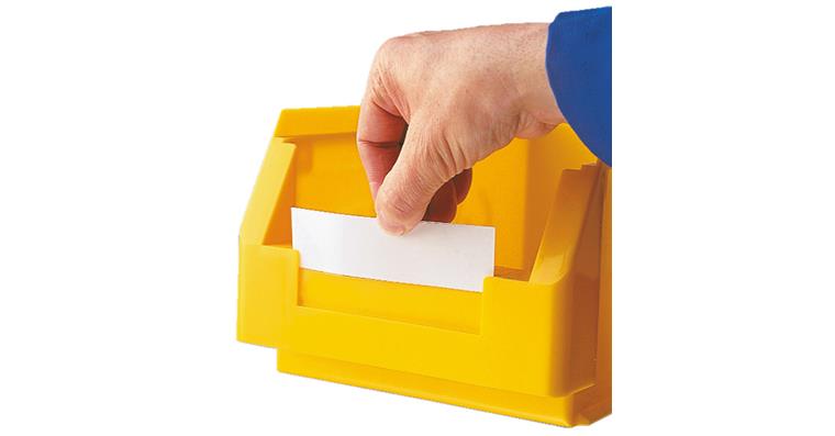 Labels, pack =9 pieces, for easy-view storage bin size 4+3