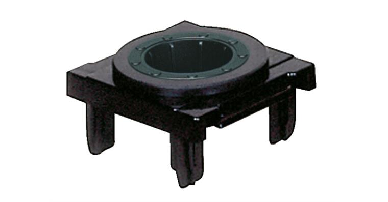 CNC plastic insert mount Capto C 5 oil-resistant ABS black