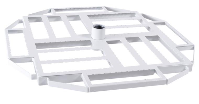 CNC-Drehrahmen unbestückt RAL7035 f. CNC-RotaREX® Großraumschränke 83989 100-402