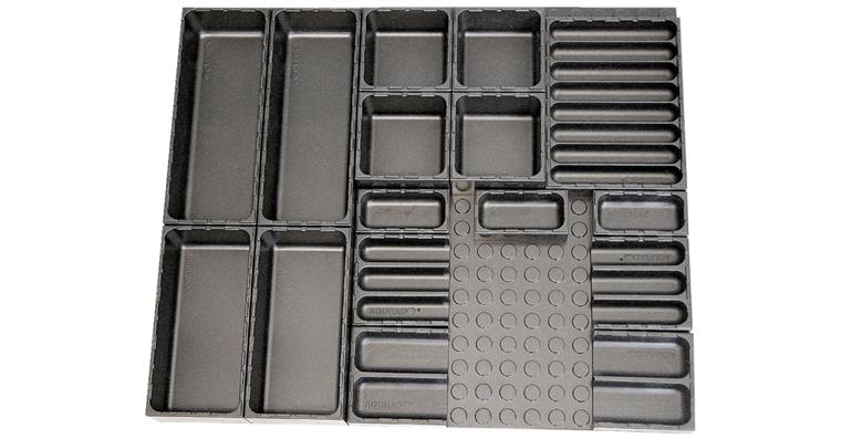 Drawer assortments 17 pieces for tool cabinet cat. no. 82335