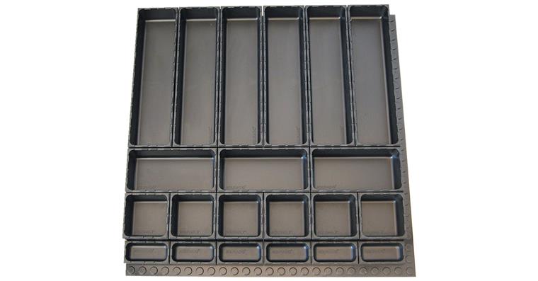 Drawer assortments 21 pieces for tool cabinet cat. no. 84320