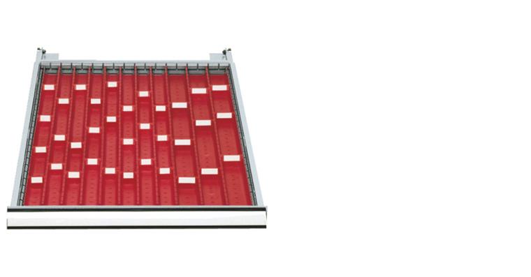 Trough panels and insert walls f. cabinets series 50/555 mod. 502 height 50 mm