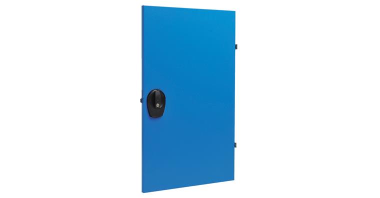 Hinged door useful height 900 mm 1 door RAL 5010 for cabinet 555x736 mm