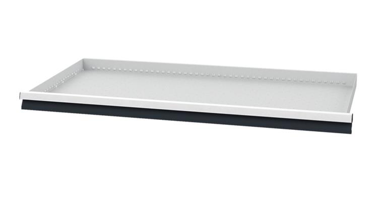 Drawer WxD 1200x600mm full-exten. sl. 100 % 100kg front height 75mm RAL7035/7016