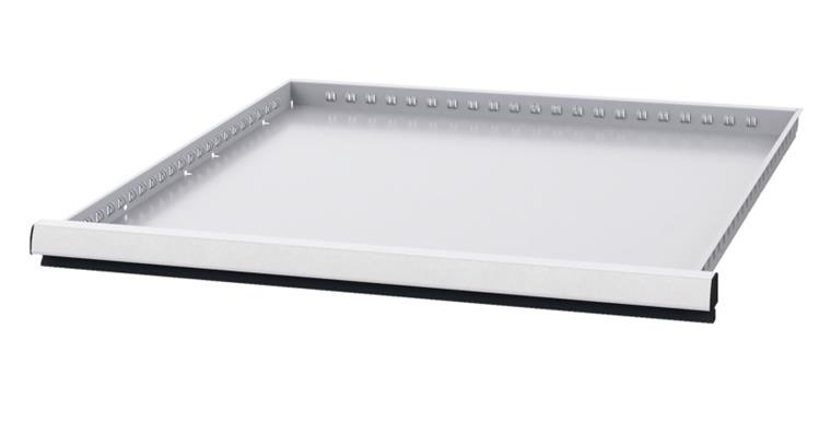 Drawer WxD 600x600mm full-exten. sl. 100 % 70kg front height 50mm RAL7035/7016